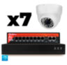Комплект видеонаблюдения IP 8Мп KIT-A807IP-PL 7 камер для помещения, программный датчик движения, удаленный доступ, ночное видение