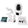 Комплект видеонаблюдения 4G 2Мп KIT-G100C-2-4G 2 камеры, микрофон, динамик, 2 объектива по 2Мп, ИК-подсветка, для помещения
