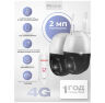 Комплект видеонаблюдения 4G 2Мп KIT-WPC202-4G 2 камеры для улицы, микрофон, динамик, ИК-подсветка, слот microSD, приложение Yoosee