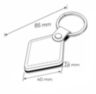 Брелок доступа RFID EM-Marine PS-036EM Чёрный кожаный, без перезаписи, 125 кГц