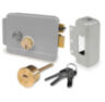 Система СКУД KIT-M010EM-WP-G на 1 дверь, электромеханический НЗ замок, уличный контроллер 10000 карт, EM-Marine 125кГц