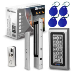 Система СКУД  KIT-S601EM-WP-W-280LED электромагнитный замок 280 кг, панель WIFI металлическая, 2000 пользователей, всепогодная