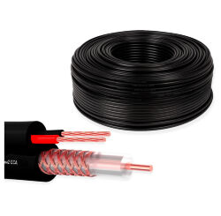 Кабель КВК KVK-CCA-2035-80 RG-59 + 2 x 0.35 кв.мм. 80м.