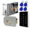 Система СКУД KIT-T12EM-G на 1 дверь, сенсорная панель с RFID EM-Marine, замок серый, НЗ тип