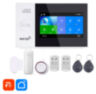 Охранная сигнализация WIFI/GSM WG107T для дома и офиса, до 100 беспроводных датчиков, сенсорная панель 11см