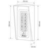 Козырёк для панели доступа PS-S601EM-WP серый, PETG пластик, защита от дождя и пыли