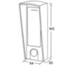 Козырёк для панели доступа PS-HF3-WF зеленый PETG, уличный, совместимость UD-ACP502EM
