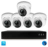 Комплект видеонаблюдения IP 5Мп KIT-A505IPM-POE 5 камер с микрофоном для помещения, питание PoE, ночная съёмка
