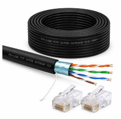 Кабель витая пара FTP4 cat.5E CCA 50 метров FTP-CCA50-OUT уличный