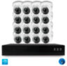 Комплект видеонаблюдения IP 5Мп KIT-A516IPM-POE 16 камер с микрофоном для помещения, питание PoE, ночная съёмка