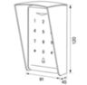 Козырёк для панели доступа PS-CH1, UD-ACP303EM, UD-ACP304EM, зеленый PETG, защита от осадков и солнца
