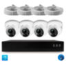 Комплект видеонаблюдения IP 8Мп KIT-A804IPM-POE 4 камеры 8Мп с микрофоном для помещения, питание PoE, ночная съёмка