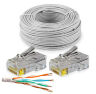 Кабель UTP4 cat.5E CCA 30 метров UTP-CCA30 с коннекторами RJ-45