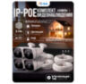 Комплект видеонаблюдения IP 5Мп KIT-C504IP-POE 4 камеры с ночной съемкой для улицы, с датчиком движения, питание PoE