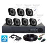Комплект видеонаблюдения AHD 5Мп Ps-Link KIT-C507HD / 7 камеры