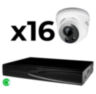 Комплект видеонаблюдения IP 5Мп KIT-A516IP-ST 16 камер для помещения, аналитика, детекция человека, область вторжения